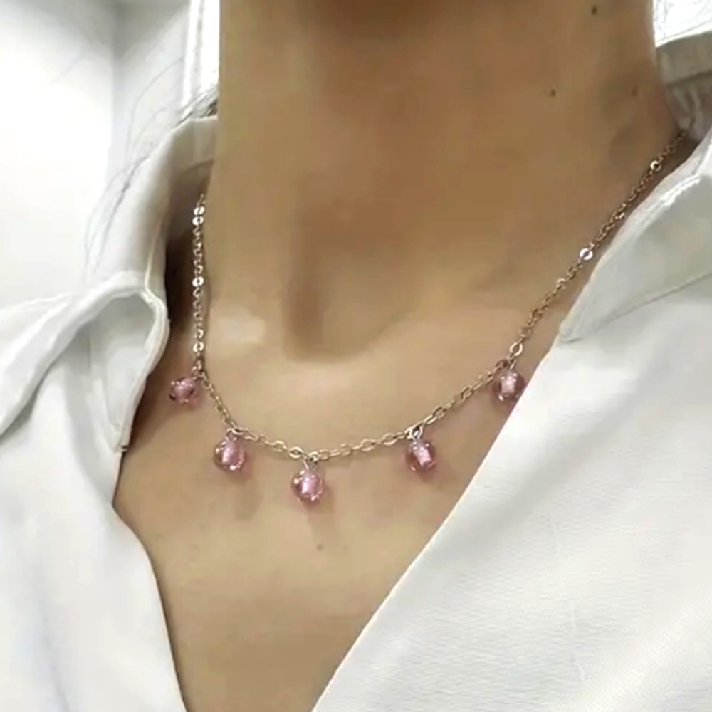 Pink Beaded Necklace